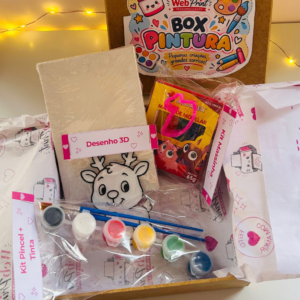 Box de Atividade Gesso ou Pintura na Caixa MDF