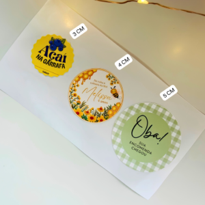 Adesivos Personalizados 2cm 3cm 4cm 5cm
