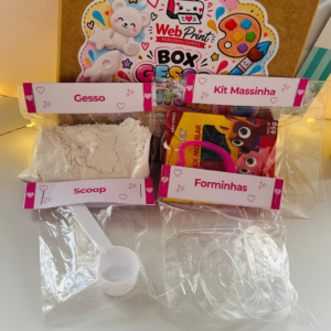 Box de Atividade Gesso ou Pintura na Caixa MDF