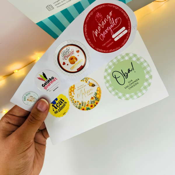 Adesivos Personalizados 2cm 3cm 4cm 5cm